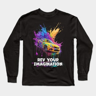 Chromatic Velocity: Ignite Your Imagination Long Sleeve T-Shirt